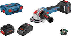 Bosch GWX 18V-10 SC Wheel 125mm Battery Brushless with Speed Control 2x8Ah