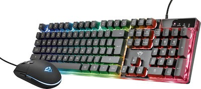 Trust GXT 838 Azor Σετ Gaming Πληκτρολόγιο με RGB φωτισμό & Ποντίκι (Αγγλικό US)