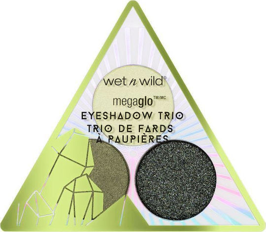 Wet n Wild Crystal Cavern Mega Glo Eyeshadow Trio Παλέτα με Σκιές Ματιών σε Στερεή Μορφή 3.5gr