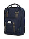 Doughnut Macaroon Large Cordura Men's Fabric Backpack Waterproof Navy Blue