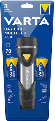 Varta Taschenlampe LED mit maximaler Helligkeit 70lm Day Light Multi F30 101421