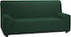 Mc Decor Tunez Elastische Abdeckung für Zweisitziges Sofa Green 130εκ. 1Stück