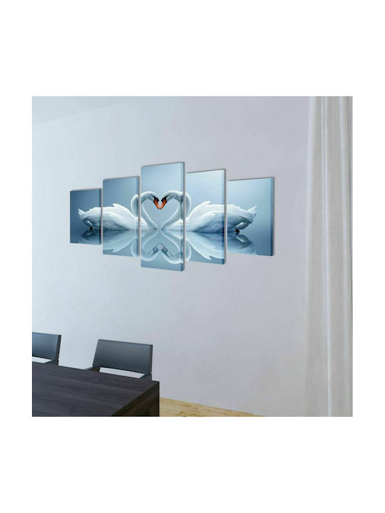 vidaXL Πεντάπτυχος Πίνακας σε Καμβά 100x50cm