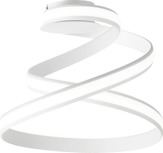 Ondaluce Vuelta Deckenleuchte 55cm Silber mit Integrierter LED