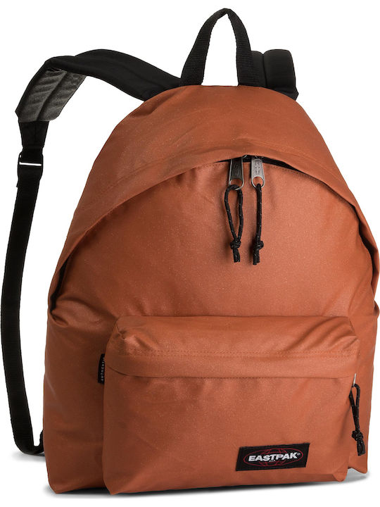 Eastpak Padded Pak'r Metallic Copper Σχολική Τσάντα Πλάτης Γυμνασίου - Λυκείου σε Πορτοκαλί χρώμα 24lt