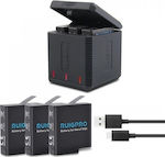 RuigPro RG-601-3CH Kit Μπαταριών & Φορτιστή for GoPro Hero 7/6/5