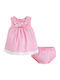 Mayoral Kids Dress Satin Sleeveless Pink