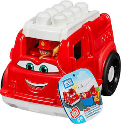 Mega Bloks Building Blocks Freddy Fire Truck for 1+ Year 6pcs