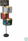 Globo Lighting Ticon Floor Lamp H150xW49cm. with Socket for Bulb E27 Multicolour