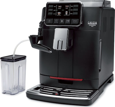 Gaggia Cadorna Milk Αυτόματη Μηχανή Espresso 1900W Πίεσης 15bar με Μύλο Άλεσης Μαύρη