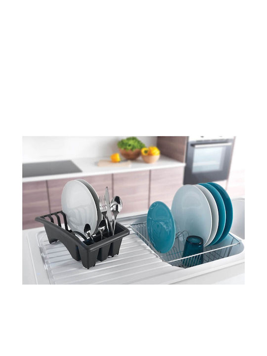 Metaltex Aquatex Στραγγιστήρι Νεροχύτη Μεταλλικό Γκρι 35x30x11cm