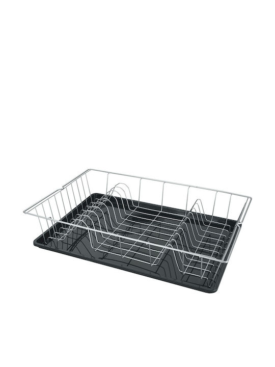 Metaltex Colonia Στραγγιστήρι Νεροχύτη Μεταλλικό Ασημί 48x30cm