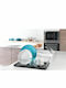 Metaltex Colonia Στραγγιστήρι Νεροχύτη Μεταλλικό Ασημί 48x30cm