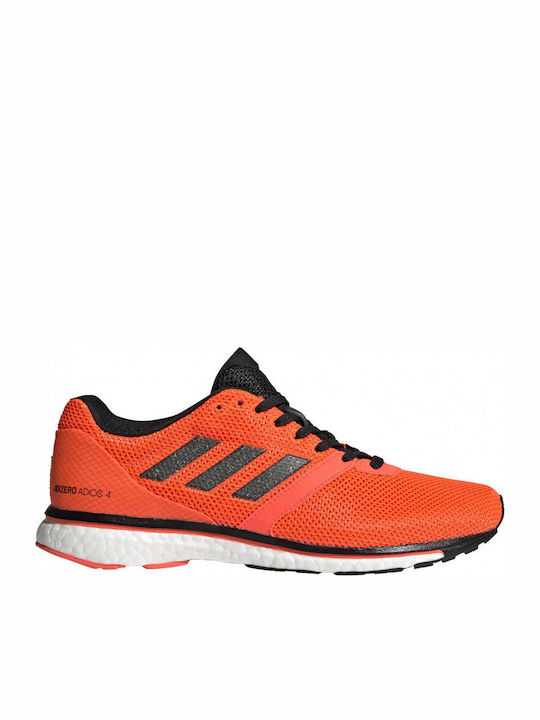 Adidas Adizero Adios 4 Γυναικεία Αθλητικά Παπούτσια Running Πορτοκαλί