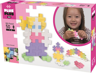 Plus Plus Building Block Big Pastel Mix for 1 - 6 years 50pcs