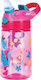 Contigo Gizmo Flip Kids Water Bottle Plastic with Straw Non Spill Fuchsia 420ml