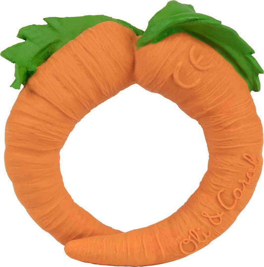 Oli&Carol Cathy the Carrot Μασητικός Κρίκος Οδοντοφυΐας από Καουτσούκ για 3 m+