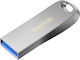 Sandisk Ultra Luxe 256GB USB 3.1 Stick Silber