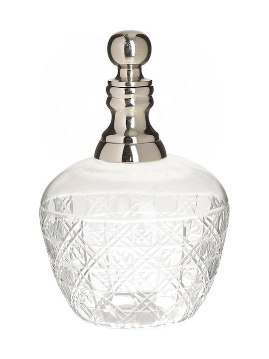 Inart Glass Liqueur Decanter 21cm with Stopper