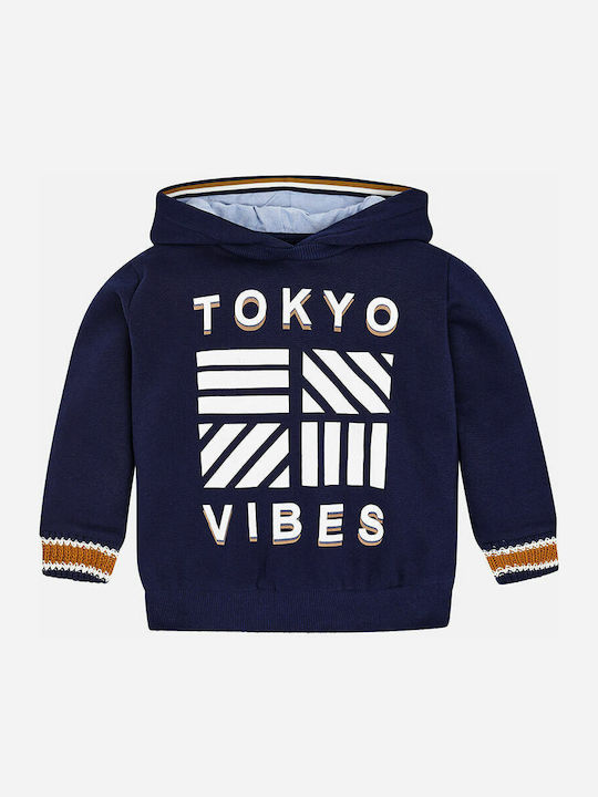 Mayoral Kinder Sweatshirt mit Kapuze Marineblau