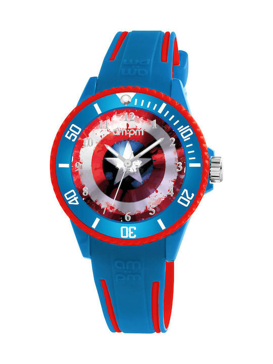 am:pm Kids Analog Watch with Rubber/Plastic Strap Blue