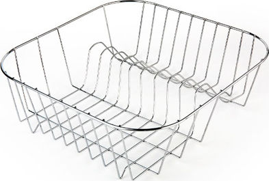 Homestyle Metallisches Silber Abtropfkorb 33.5x34.5x7.2cm