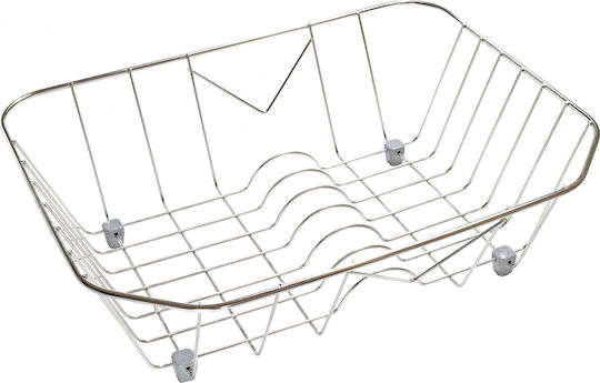 Sanitec Νο 12 Στραγγιστήρι Γούρνας Inox Ασημί 40x32cm