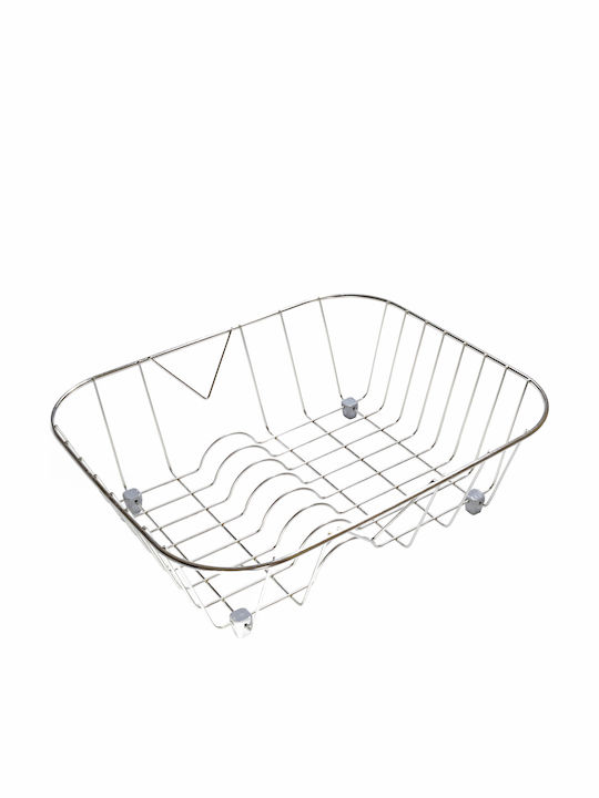 Sanitec Νο 7 Στραγγιστήρι Γούρνας Inox Ασημί 39x32cm