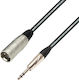 Prostage Кабел XLR мъжки - 6,3 мм мъжки Черен 15м BMTS-15