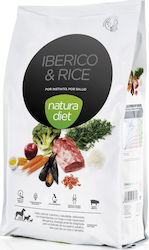 Dingonatura Natura Diet 12kg Dry Food for Adult Dogs with Rice and Pork