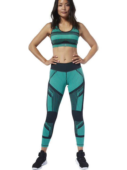 Reebok Cardio Lux Bold 7/8 Moto 2.0 Training Κολάν Τιρκουάζ