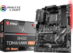 MSI B450 Tomahawk Max Motherboard ATX with AMD AM4 Socket