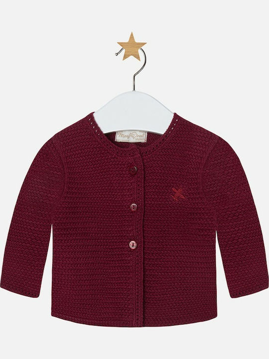 Mayoral Kids Cardigan Burgundy