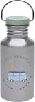 Laessig Kids Stainless Steel Water Bottle Adventure Bus Silver 500ml