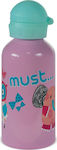 Must Kids Aluminium Water Bottle 579371 Pink 500ml