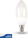 V-TAC VT-226 LED Bulbs for Socket E14 and Shape C37 Natural White 470lm 1pcs