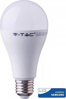 V-TAC VT-217 LED Bulbs for Socket E27 and Shape A65 Natural White 1521lm 1pcs