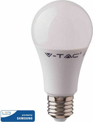 V-TAC VT-210 LED Bulbs for Socket E27 and Shape A60 Natural White 806lm 1pcs