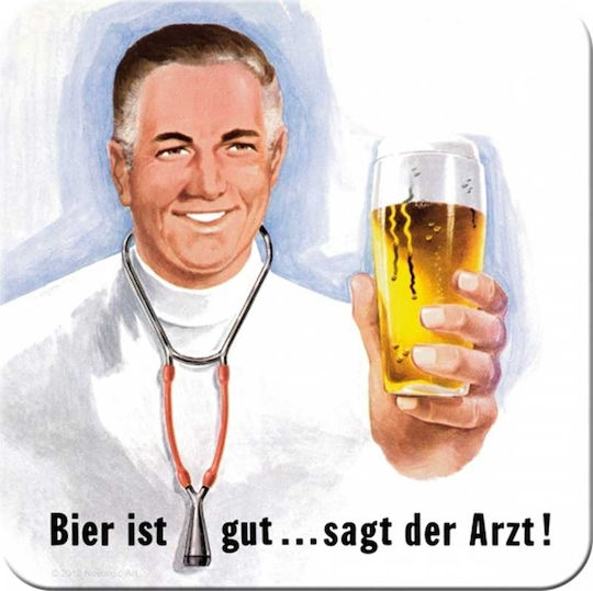 Nostalgic Art Метално Соувер Beer & Liquor Сувенир Металик Бял 9x9см 1бр Nostalgic Art Метално Соувер Beer & Liquor Сувенир Металик Бял 9x9см 1бр