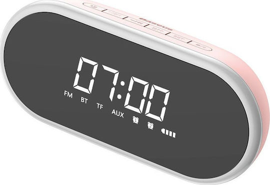 Baseus Encok E09 Tabletop Digital Clock Pink with Alarm NGE09-04