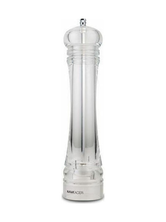 Nava Acer Manual Plastic Spice Mill 26.5cm Transparent