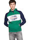 Pepe Jeans Combined Men's Sweatshirt with Hood and Pockets Green