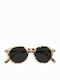 Izipizi D Sun Sunglasses with Brown Tartaruga Plastic Frame and Black Lens