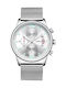Weide Men's Watch 41mm Battery with Silver Metal Bracelet