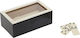Inart Office Decor Accessory made of Wood 14.5x8x5cm in Black Colour