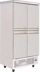 Niki Inox Commercial Refrigerator Cabinet with 4 Doors L89xD70xH186cm Niki Inox Commercial Refrigerator Cabinet with 4 Doors L89xD70xH186cm