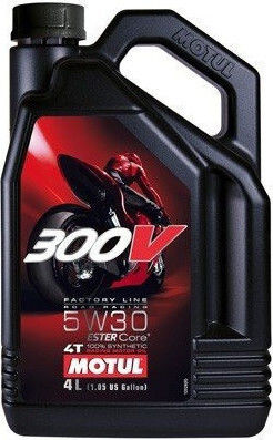 Motul 300V Factory Line 4T Sintetic Ulei de motocicletă pentru motoare în patru timpi 5W-30 4lt