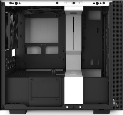 NZXT H210i Gaming Mini Tower Κουτί Υπολογιστή με Πλαϊνό Παράθυρο και RGB Φωτισμό Λευκό