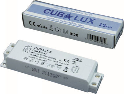 LED Stromversorgung IP20 Leistung 15W mit Ausgangsspannung 12V Cubalux