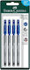 Faber-Castell SpeedX Pen Ballpoint 0.7mm Blue with Blue Ink 4pcs